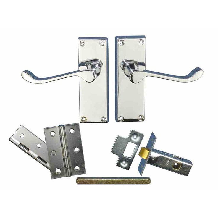 Victorian Scroll Latch Pack GK002CP/INTB